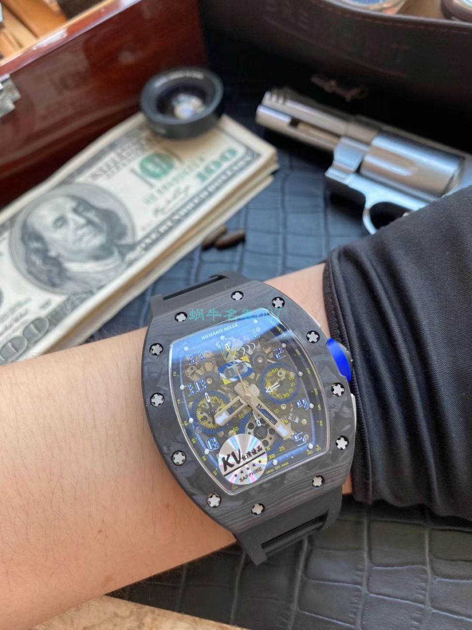 KV台湾 Factory V2升级版锻造 carbon fiber  RICHARD MILLE 复刻高仿手表男士系列RM 011 wrist watch  / KVRM011V2C