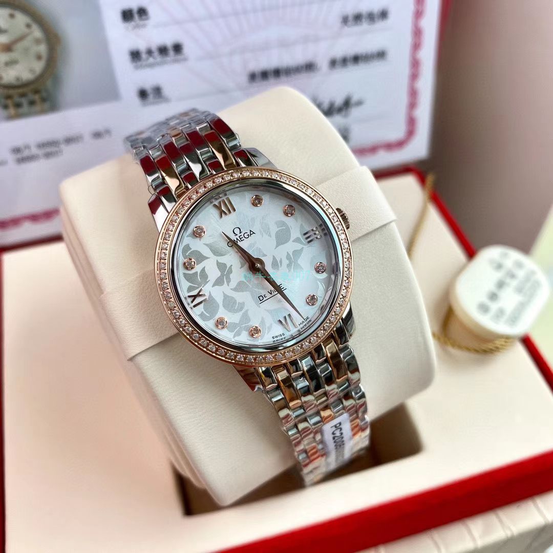 渠道原单真钻OMEGA碟飞女表424.25.27.60.52.001 wrist watch (蝶舞) / M701