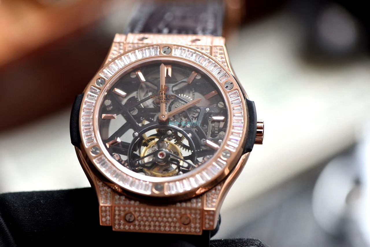 JB Factory 官网复刻高仿手表 hublot 经典融合 Tourbillon 505 OX 0180 LR 0904 wrist watch  / YB092