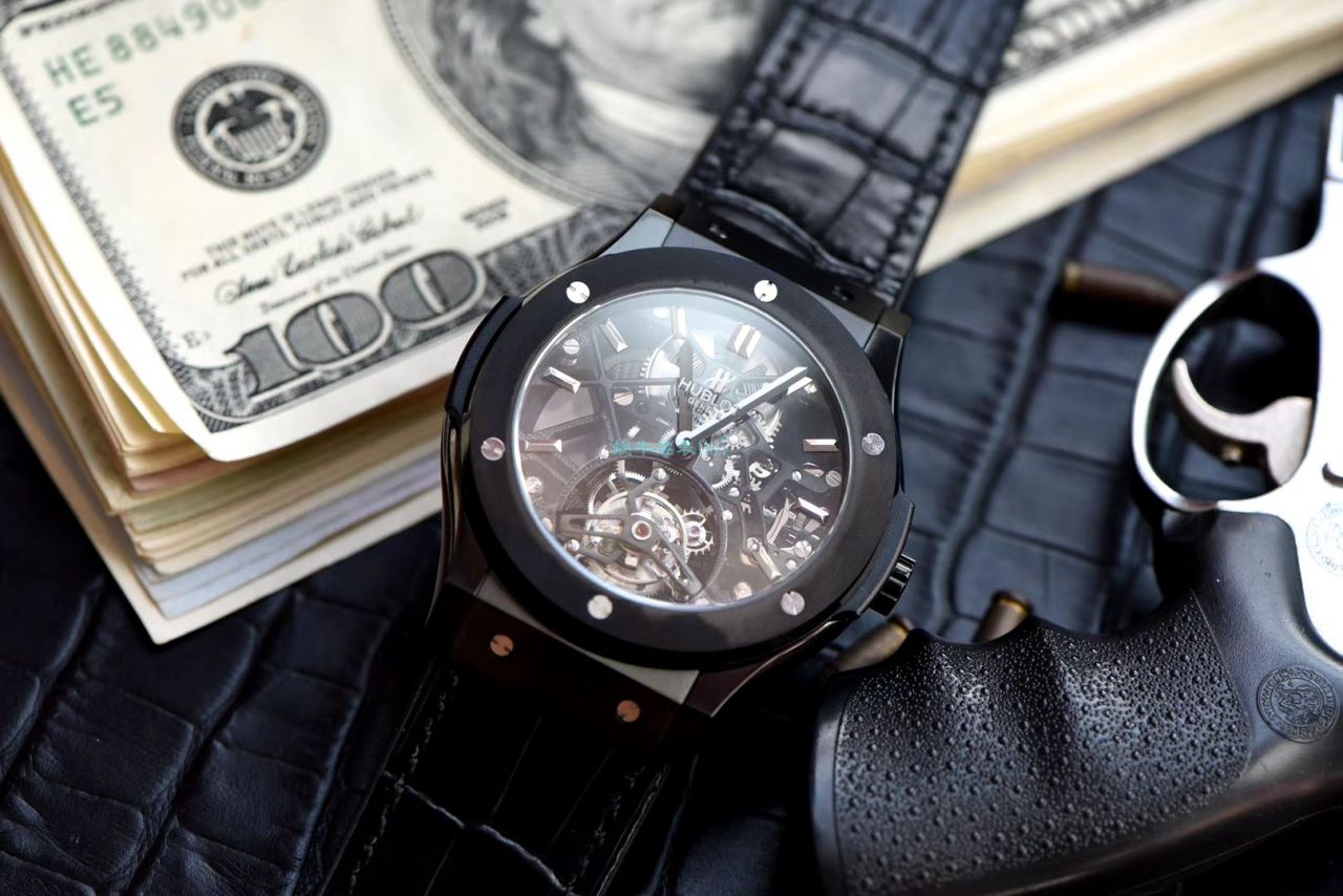 JB Factory  hublot 精高仿 Tourbillon 手表经典融合系列505.TX.0170.LR wrist watch  / YB096