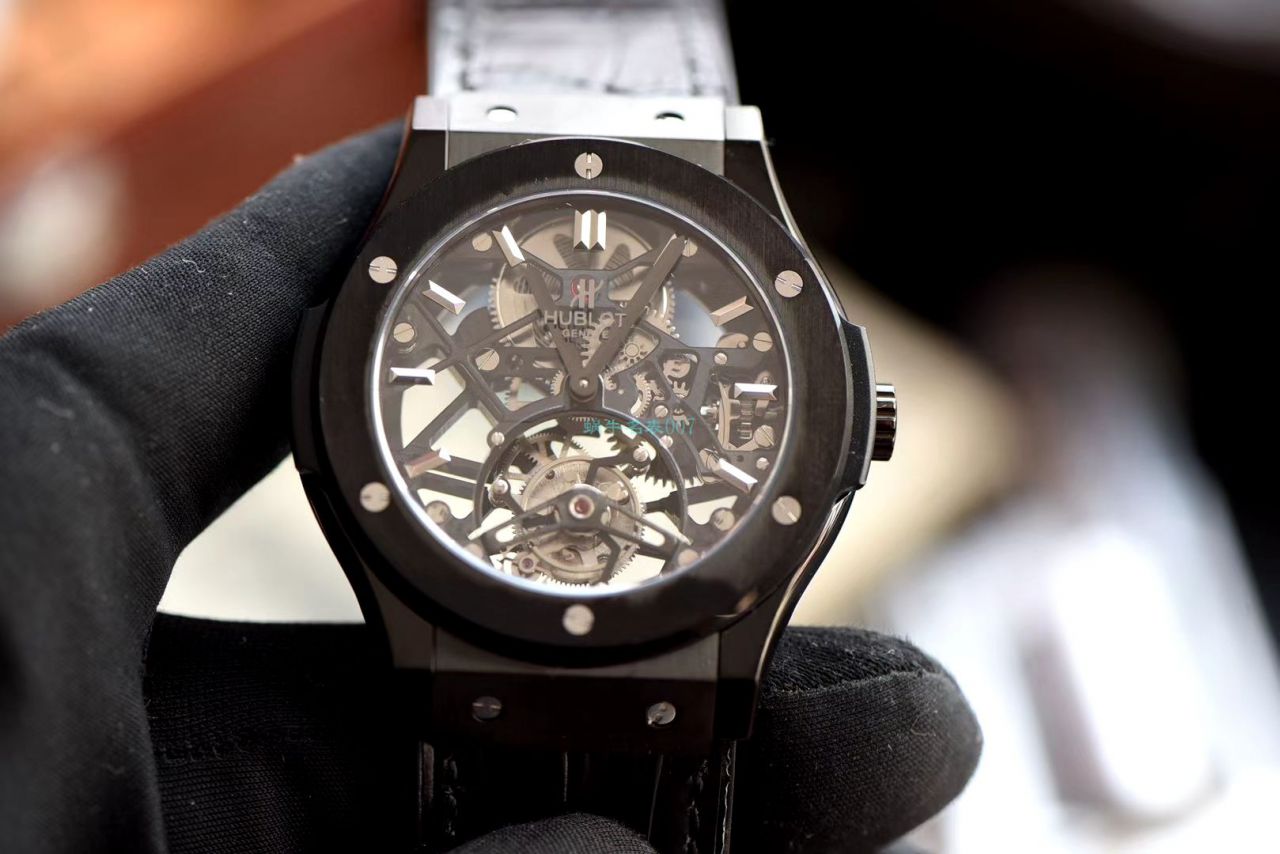 JB Factory 官网复刻高仿手表 hublot 经典融合 Tourbillon 505 OX 0180 LR 0904 wrist watch  / YB092