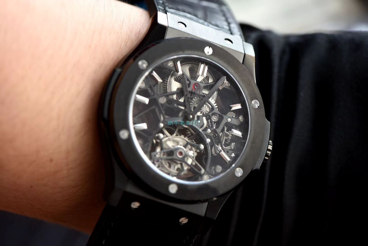 JB Factory 官网复刻高仿手表 hublot 经典融合 Tourbillon 505 OX 0180 LR 0904 wrist watch  / YB092