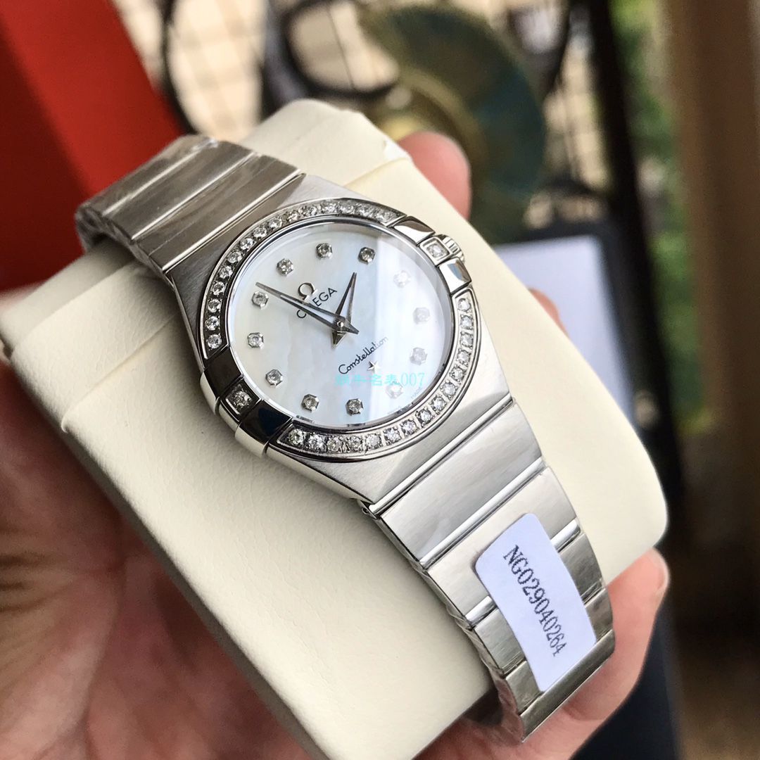 原单真钻女表OMEGA Constellation 系列123.15.27.60.55.001 wrist watch  / M702