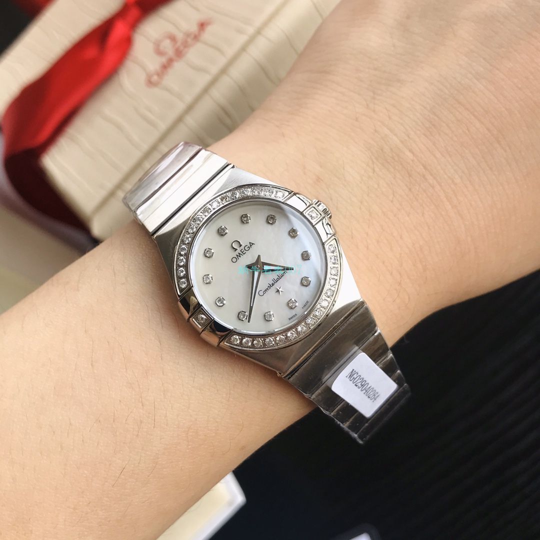 原单真钻女表OMEGA Constellation 系列123.15.27.60.51.002 wrist watch  / M703