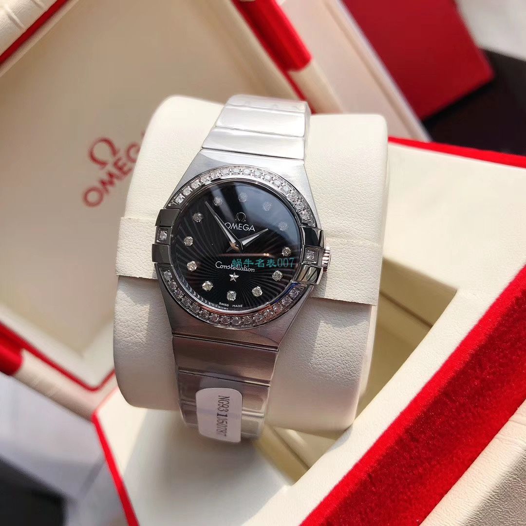 原单真钻女表OMEGA Constellation 系列123.15.27.60.51.002 wrist watch  / M703