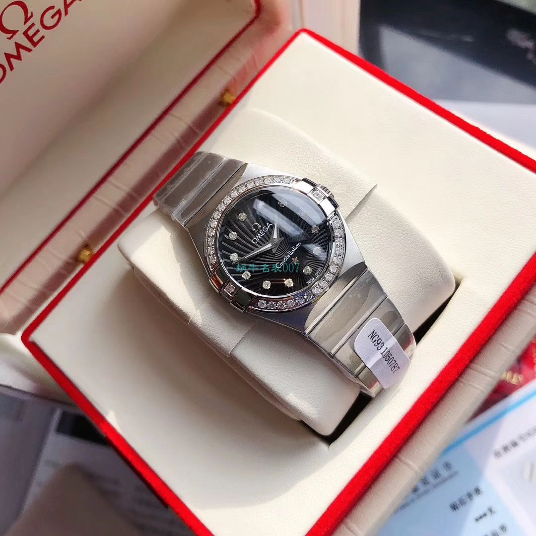 原单真钻女表OMEGA Constellation 系列123.15.27.60.51.002 wrist watch  / M703