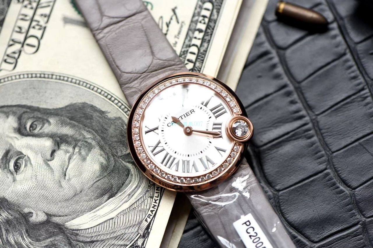 高端 copy customized 真钻女表 Cartier  复刻高仿BALLON BLANC DE  Cartier 系列WJBL0005 wrist watch  / K282