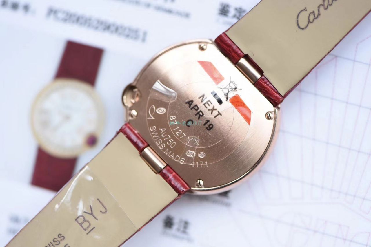 高端 copy customized 真钻女表 Cartier  蓝气球系列Ballon Blanc de  Cartier  wrist watch  wrist watch (新春特别款) / K283