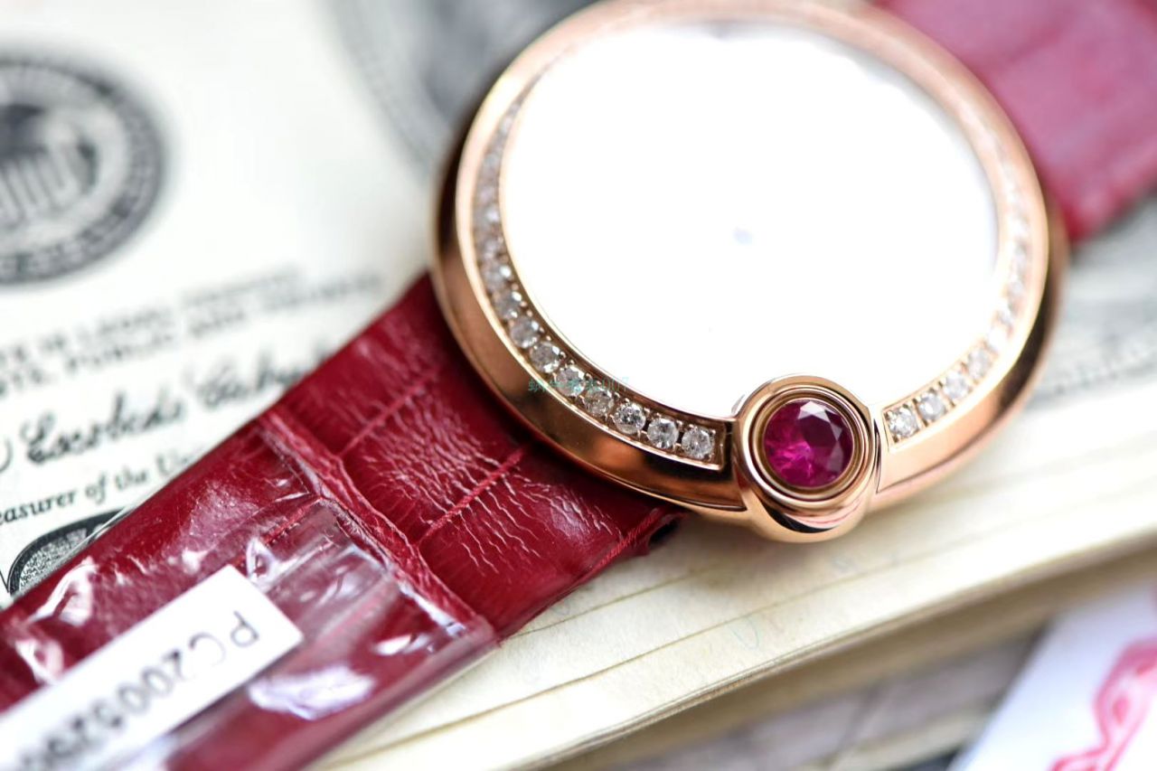 高端 copy customized 真钻女表 Cartier  蓝气球系列Ballon Blanc de  Cartier  wrist watch  wrist watch (新春特别款) / K283
