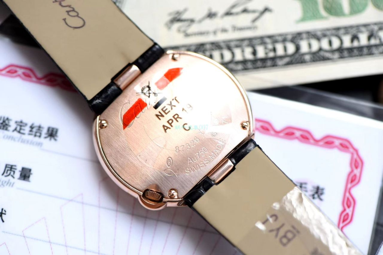 高端 copy customized 真钻女表 Cartier  复刻高仿BALLON BLANC DE  Cartier 系列WJBL0005 wrist watch  / K282