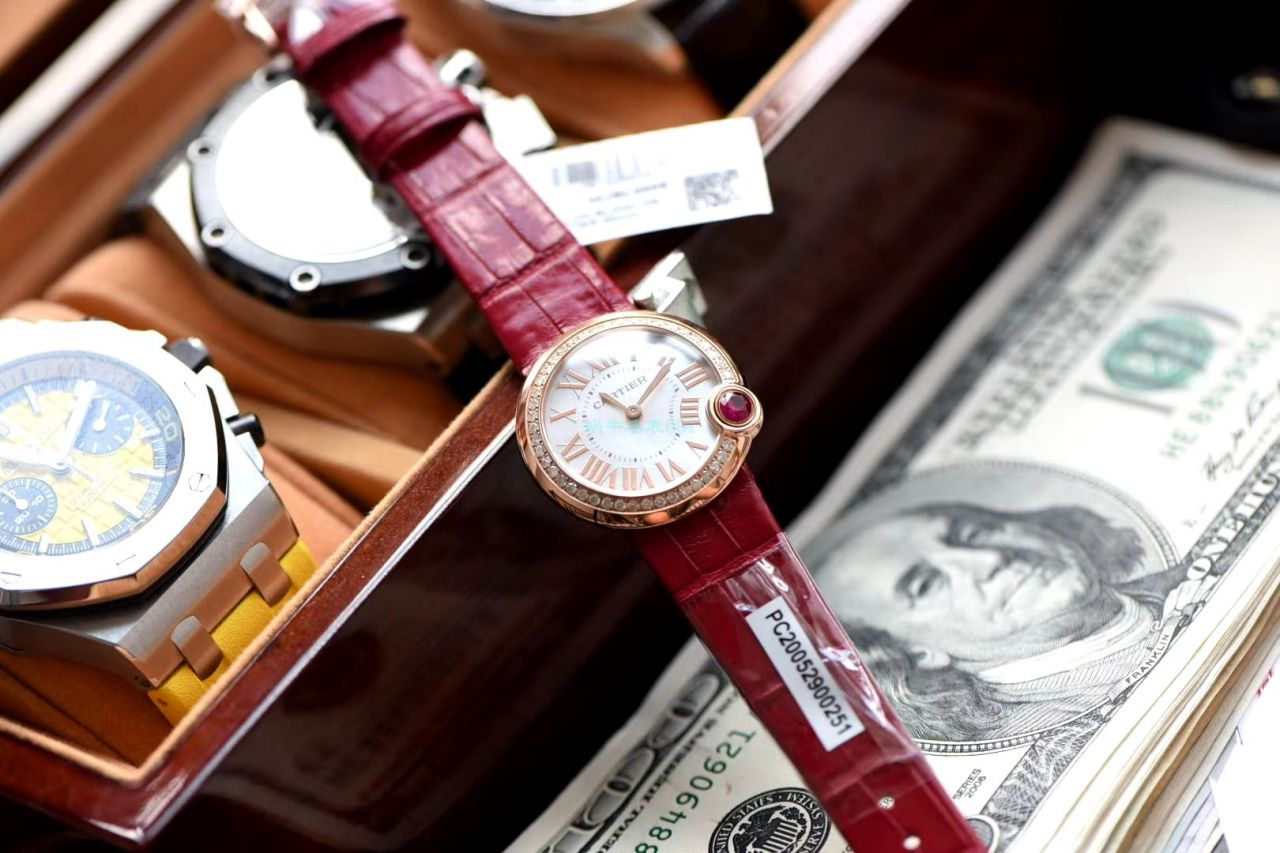 高端 copy customized 真钻女表 Cartier  蓝气球系列Ballon Blanc de  Cartier  wrist watch  wrist watch (新春特别款) / K283