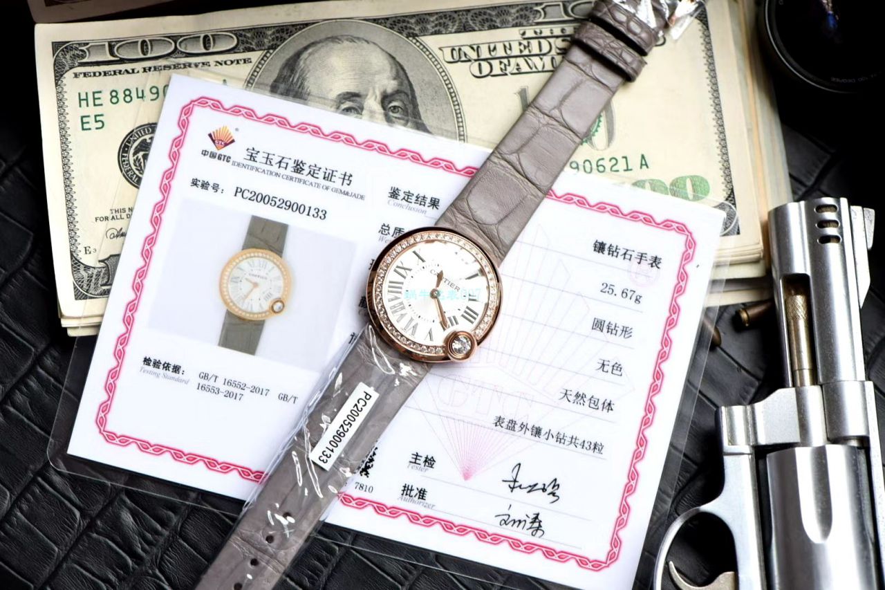 高端 copy customized 真钻女表 Cartier  蓝气球系列Ballon Blanc de  Cartier  wrist watch  wrist watch (新春特别款) / K283