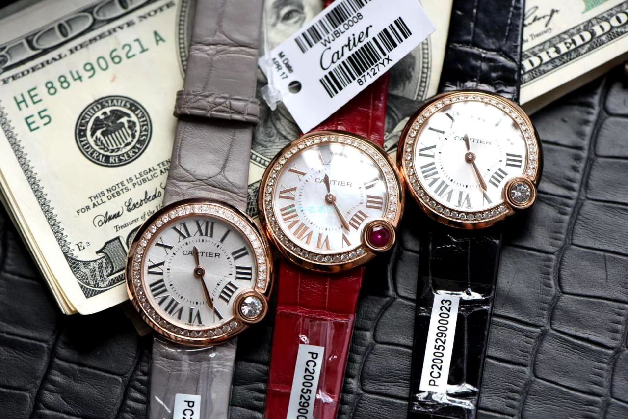 高端 copy customized 真钻女表 Cartier  蓝气球系列Ballon Blanc de  Cartier  wrist watch  wrist watch (新春特别款) / K283