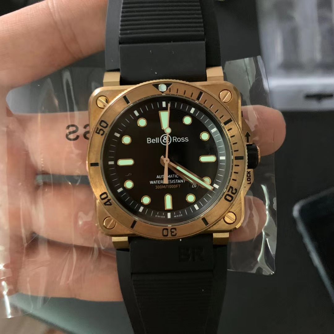 【BR Factory 复刻高仿Bell & Ross青铜手表】 Bell & Ross INSTRUMENTS系列BR0392-D-BL-BR/SCA wrist watch  / BR0392divB
