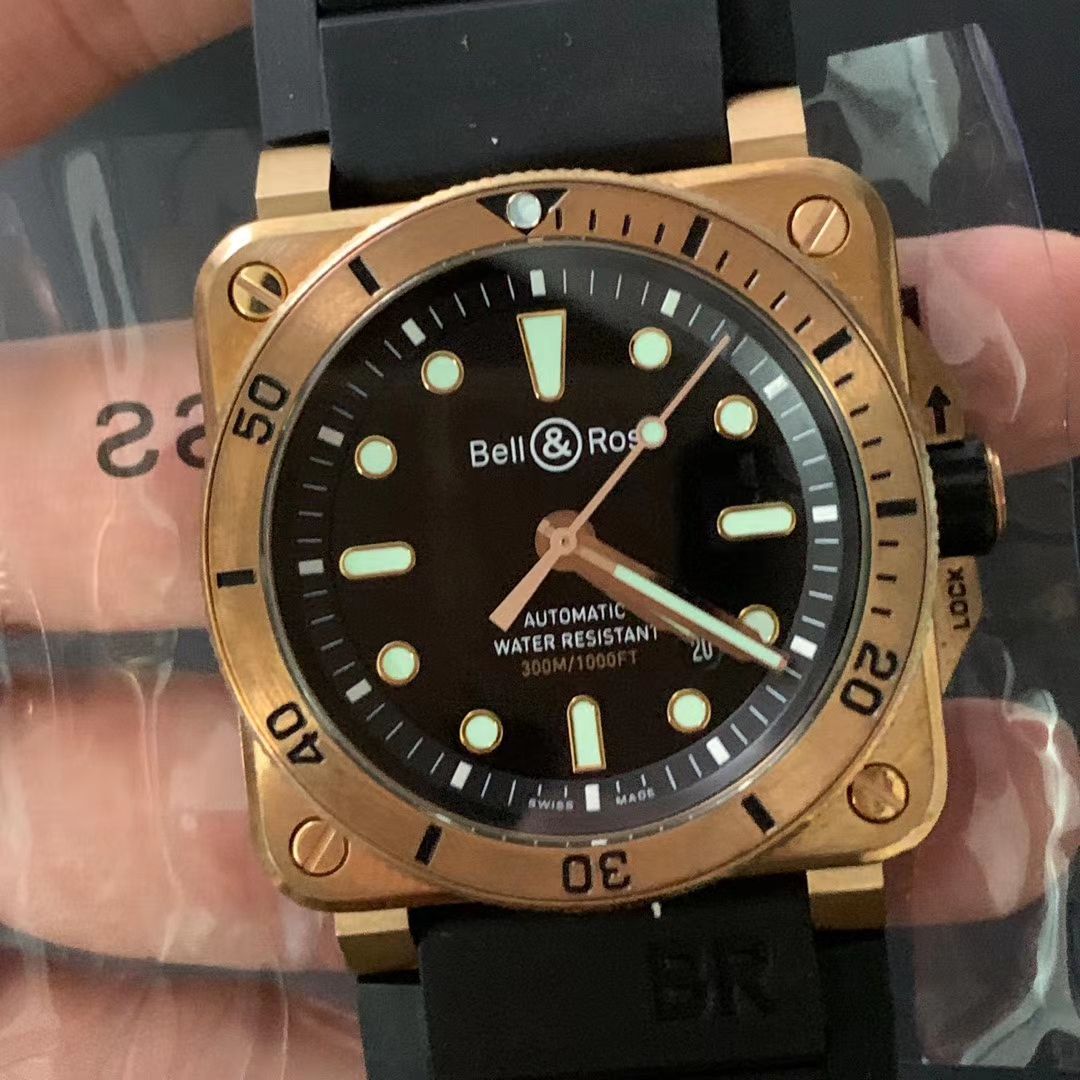 【BR Factory 复刻高仿Bell & Ross青铜手表】 Bell & Ross INSTRUMENTS系列BR0392-D-BL-BR/SCA wrist watch  / BR0392divB