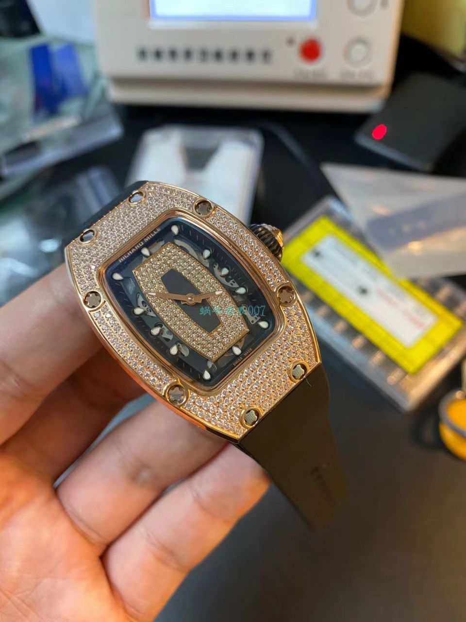 RICHARD MILLE高仿手表 RICHARD MILLE 女士系列RM07-01镶钻 wrist watch  / RM007T