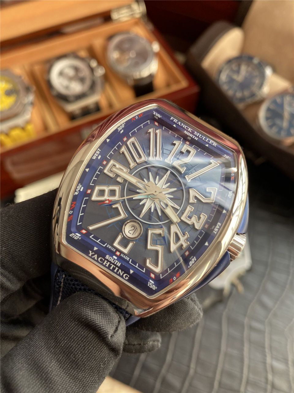  Video analysis ZF Factory Franck Muller复刻高仿手表蓝游艇V 45 SC DT YACHTING wrist watch  / FL073