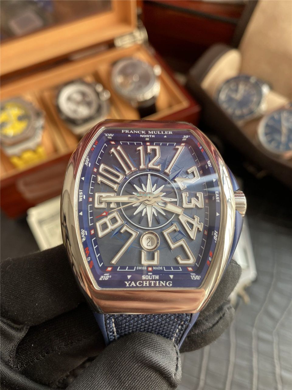  Video analysis ZF Factory Franck Muller复刻高仿手表蓝游艇V 45 SC DT YACHTING wrist watch  / FL073