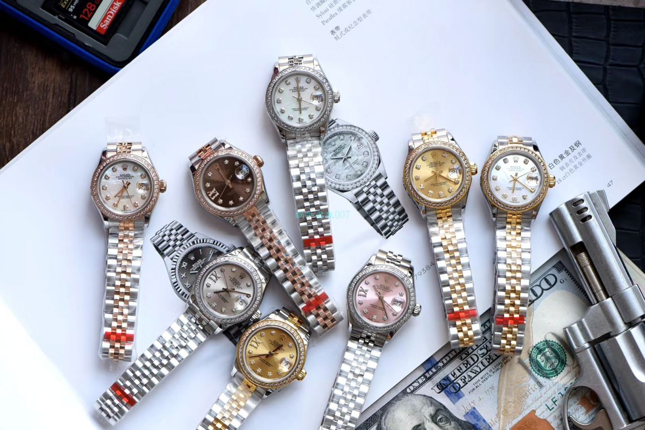 TW Factory 超a高仿手表 Rolex 女装28MM  Datejust m279381rbr-0003，m279383rbr-0021 wrist watch  / R612