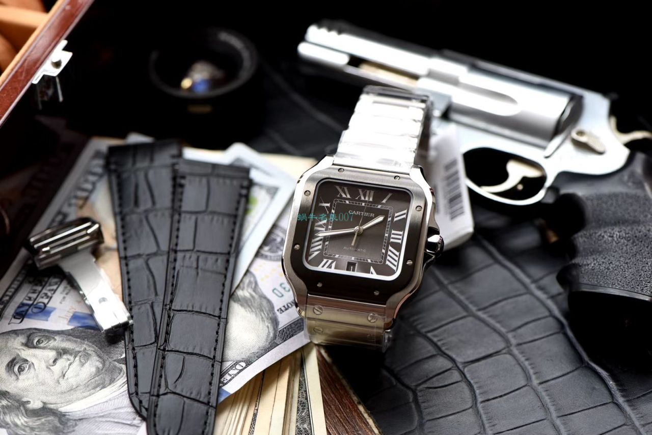 V6 Factory 复刻高仿手表 Cartier   Santos WSSA0037（大号男装） wrist watch  / K280