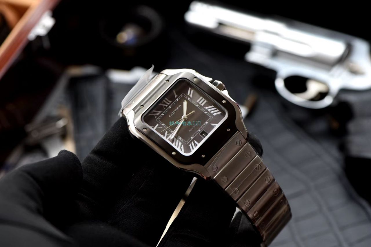V6 Factory 复刻高仿手表 Cartier   Santos WSSA0037（大号男装） wrist watch  / K280