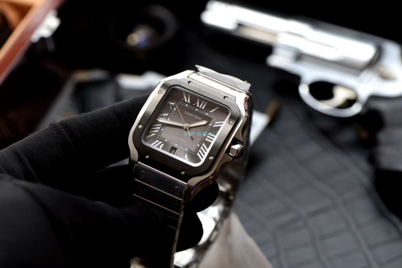 V6 Factory 复刻高仿手表 Cartier   Santos WSSA0037（大号男装） wrist watch  / K280