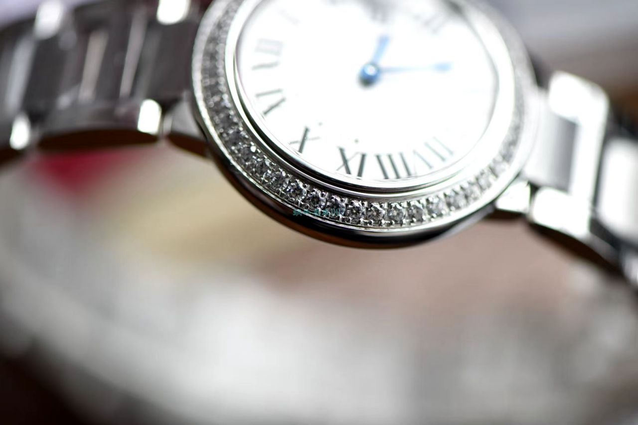V6 Factory V7版本高仿手表 Cartier  蓝气球女表28毫米系列W4BB0015 wrist watch  / K286