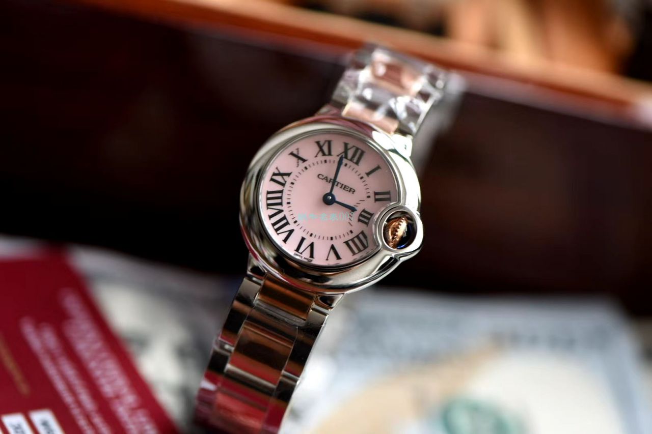 V6 Factory V7版本复刻高仿手表 Cartier  蓝气球28毫米W2BB0009女装 / K287