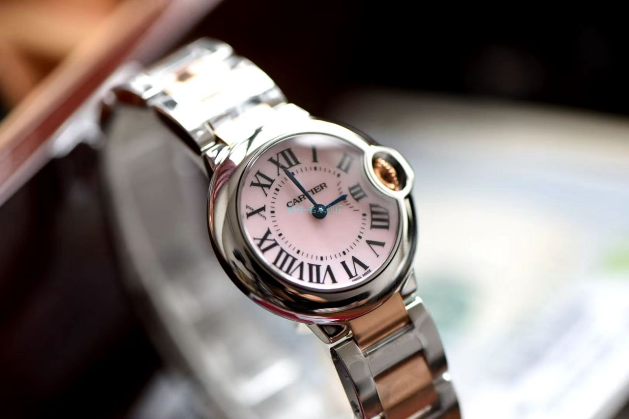 V6 Factory V7版本复刻高仿手表 Cartier  蓝气球28毫米W2BB0009女装 / K287