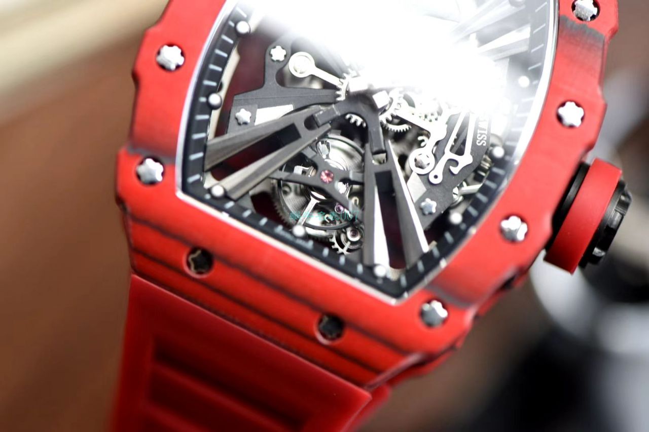  copy customized 版NTPT carbon fiber 复刻高仿手表 RICHARD MILLE RM12-01 Tourbillon  wrist watch   / RM12-01HONG