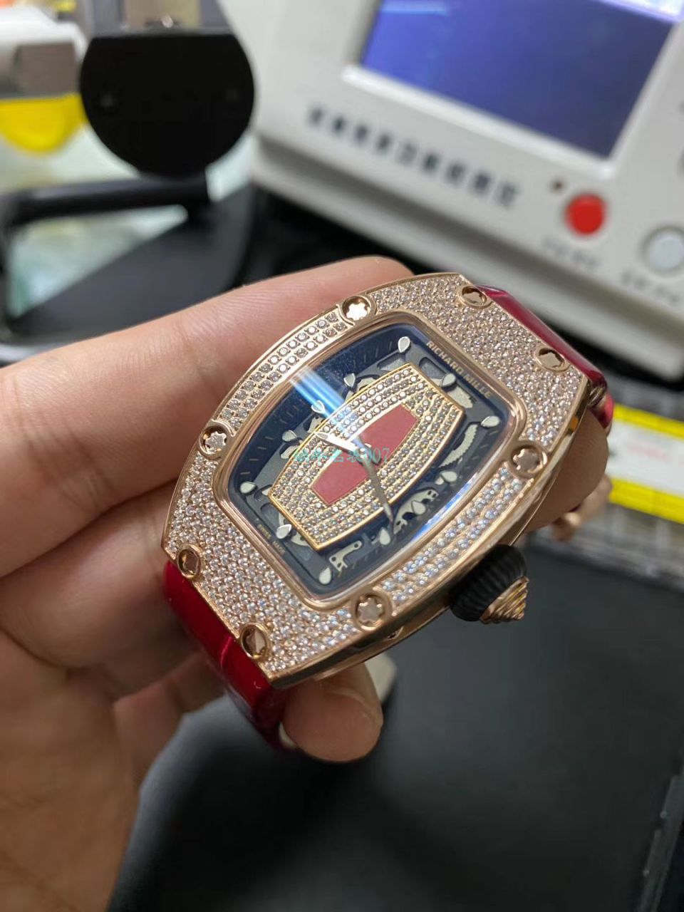 超A高仿手表Richard Mille  RICHARD MILLE RM007女神镶钻 wrist watch  / RM007nv