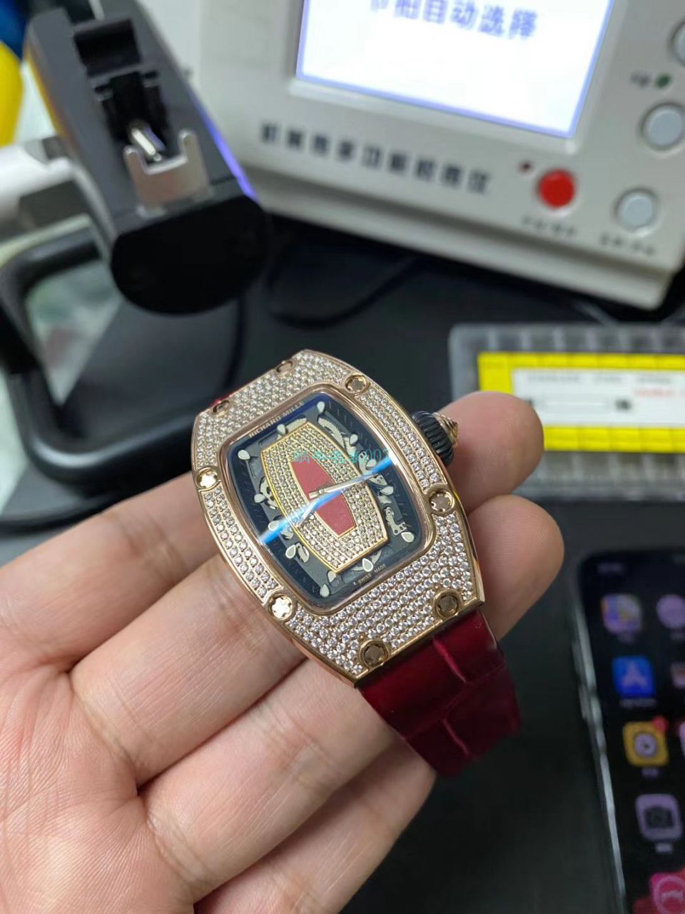 超A高仿手表Richard Mille  RICHARD MILLE RM007女神镶钻 wrist watch  / RM007nv