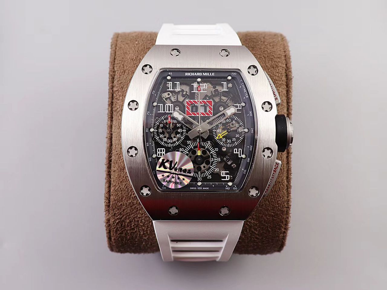 KV Factory 全新RICHARD MILLE复刻理查德米尔RM 11-03钛钢款 wrist watch  / KV01103H