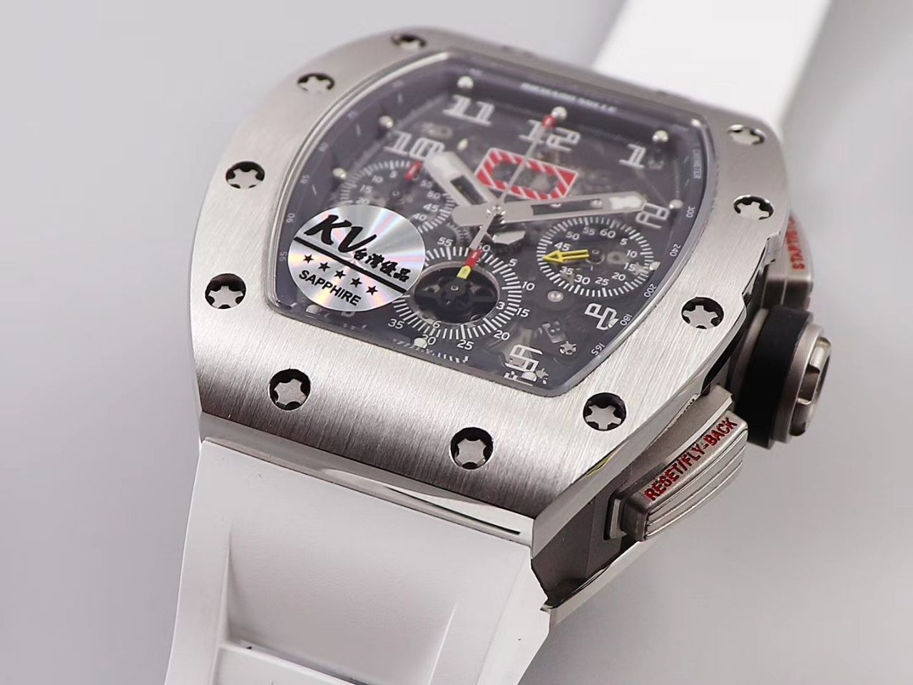 KV Factory 全新RICHARD MILLE复刻理查德米尔RM 11-03钛钢款 wrist watch  / KV01103H