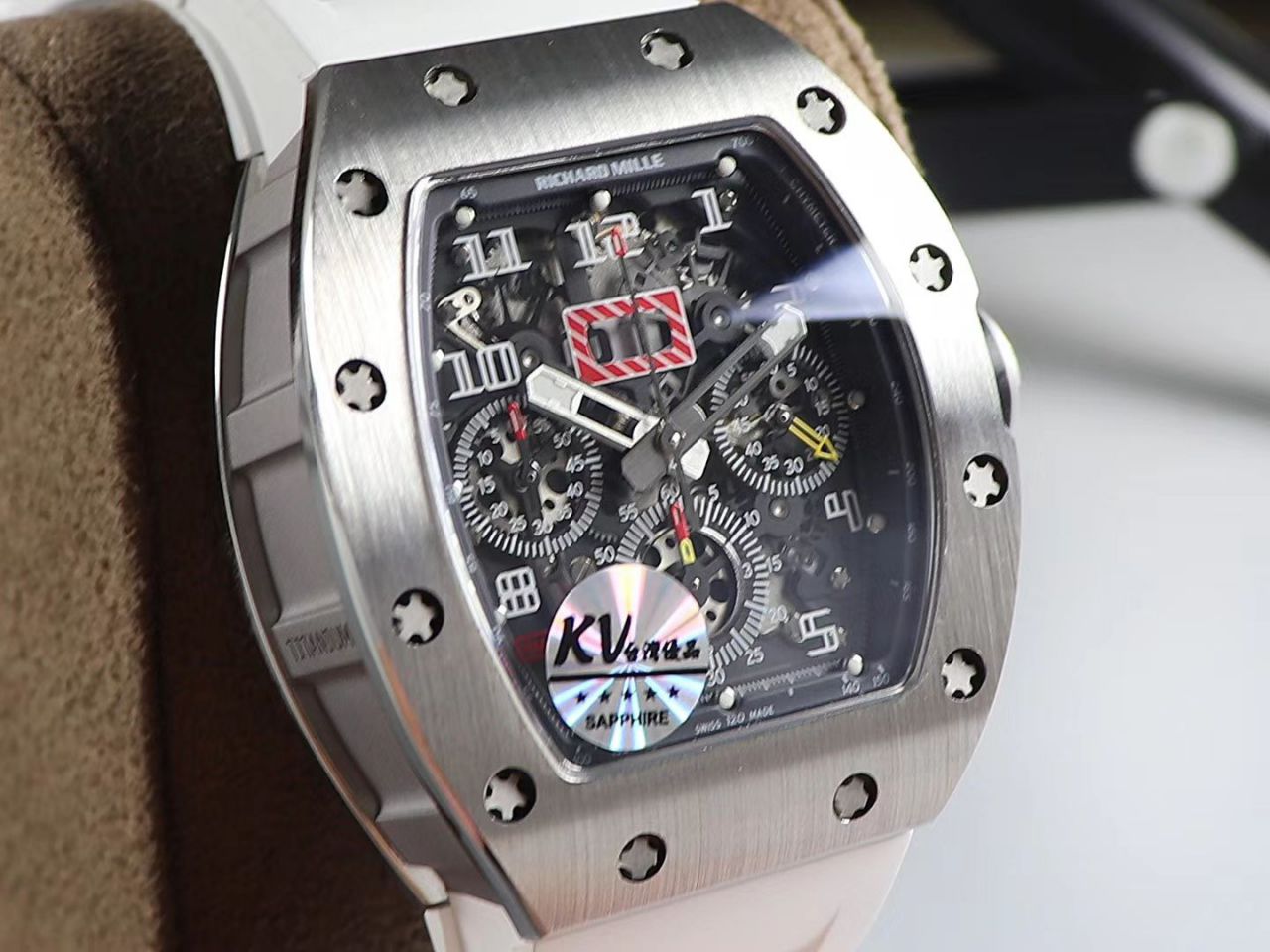 KV Factory 全新RICHARD MILLE复刻理查德米尔RM 11-03钛钢款 wrist watch  / KV01103H