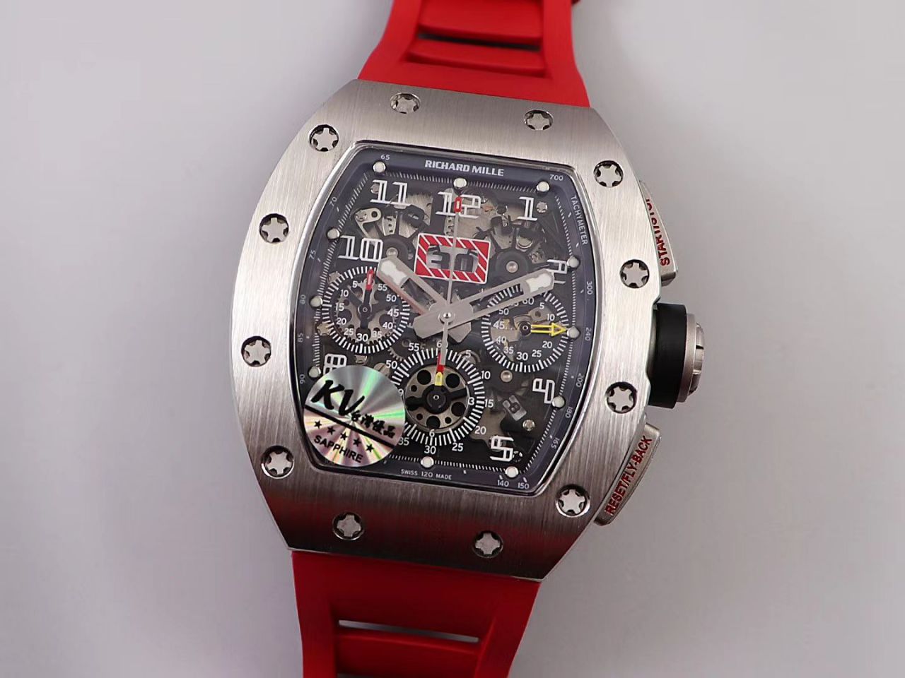 KV Factory 全新RICHARD MILLE复刻理查德米尔RM 11-03钛钢款 wrist watch  / KV01103H