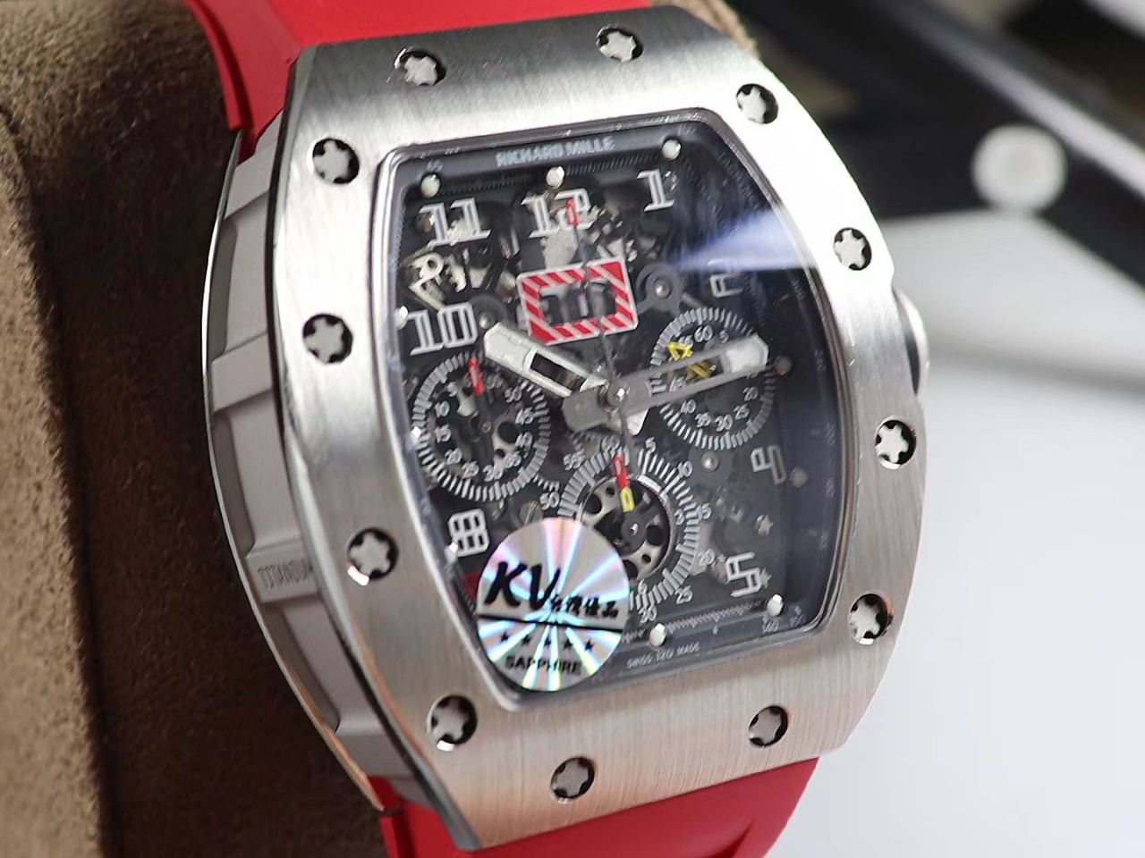KV Factory 全新RICHARD MILLE复刻理查德米尔RM 11-03钛钢款 wrist watch  / KV01103H