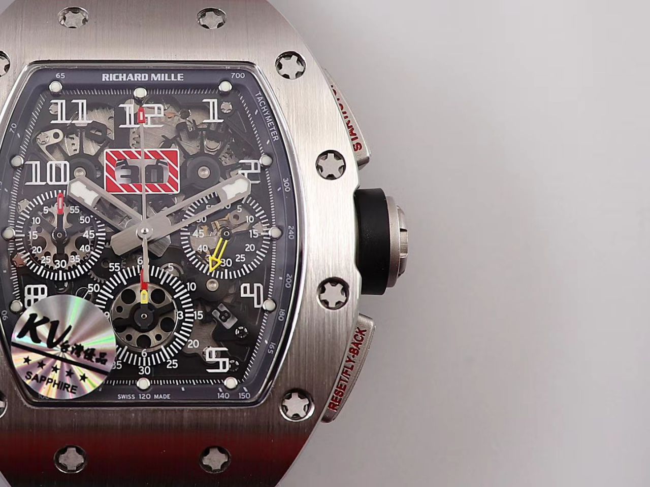 KV Factory 全新RICHARD MILLE复刻理查德米尔RM 11-03钛钢款 wrist watch  / KV01103H