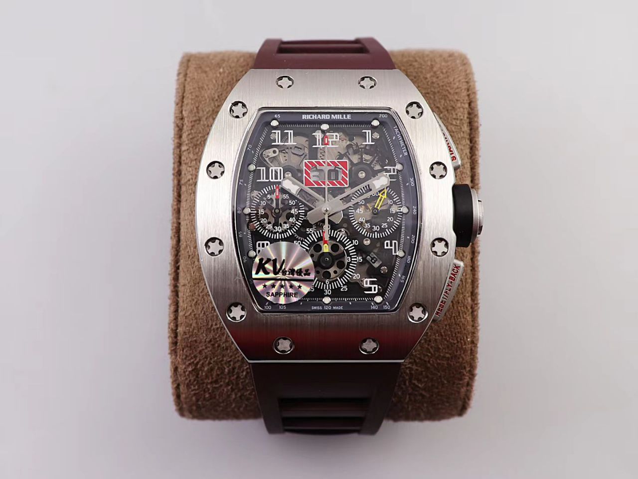 KV Factory 全新RICHARD MILLE复刻理查德米尔RM 11-03钛钢款 wrist watch  / KV01103H