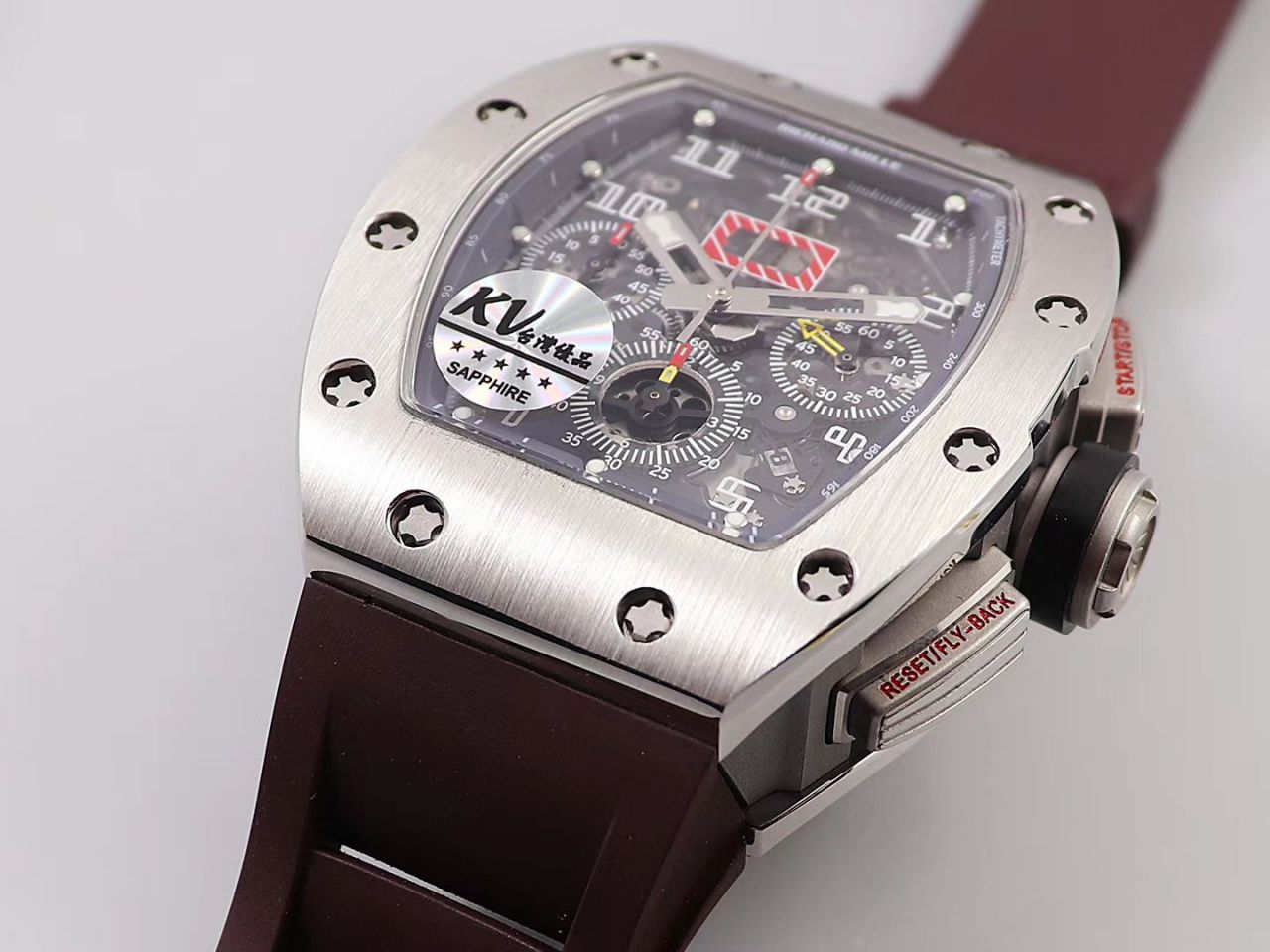 KV Factory 全新RICHARD MILLE复刻理查德米尔RM 11-03钛钢款 wrist watch  / KV01103H