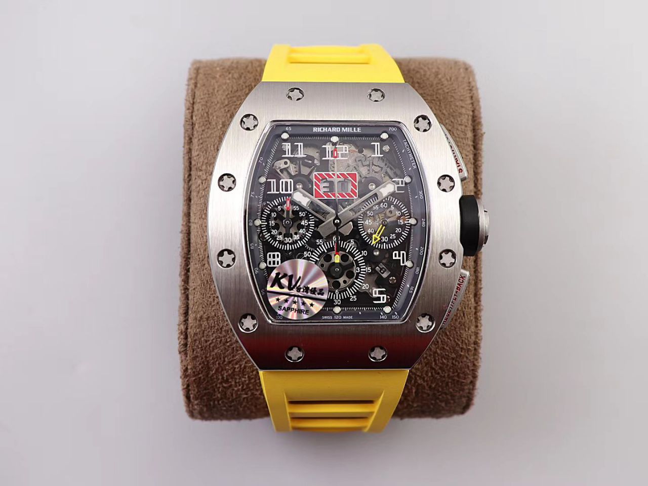 KV Factory 全新RICHARD MILLE复刻理查德米尔RM 11-03钛钢款 wrist watch  / KV01103H