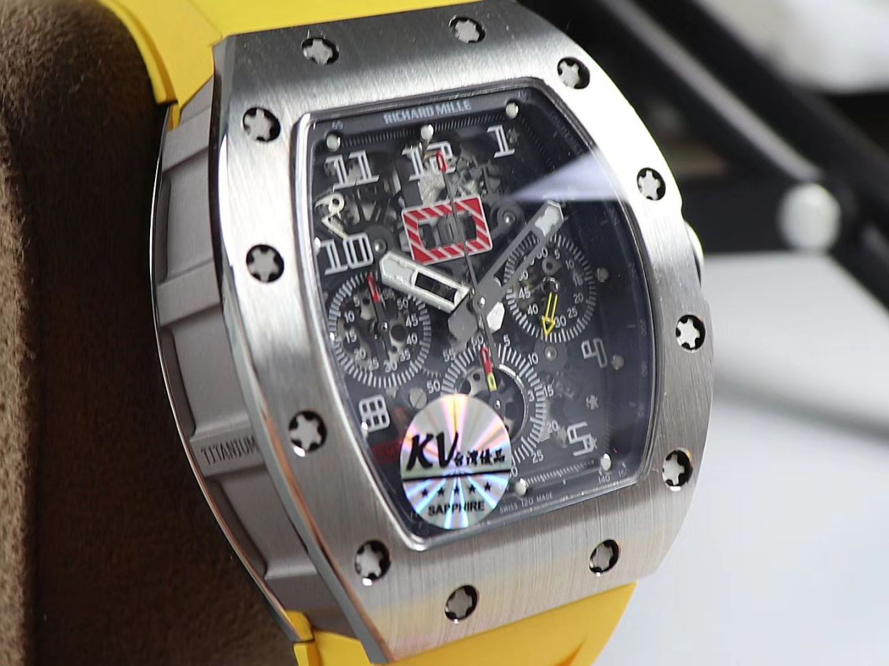KV Factory 全新RICHARD MILLE复刻理查德米尔RM 11-03钛钢款 wrist watch  / KV01103H