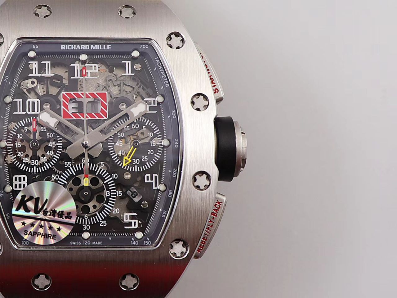 KV Factory 全新RICHARD MILLE复刻理查德米尔RM 11-03钛钢款 wrist watch  / KV01103H