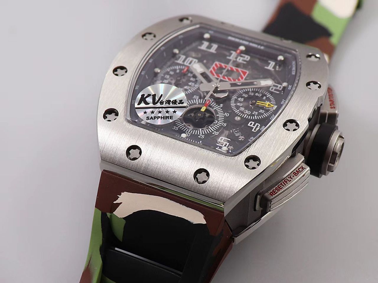 KV Factory 全新RICHARD MILLE复刻理查德米尔RM 11-03钛钢款 wrist watch  / KV01103H