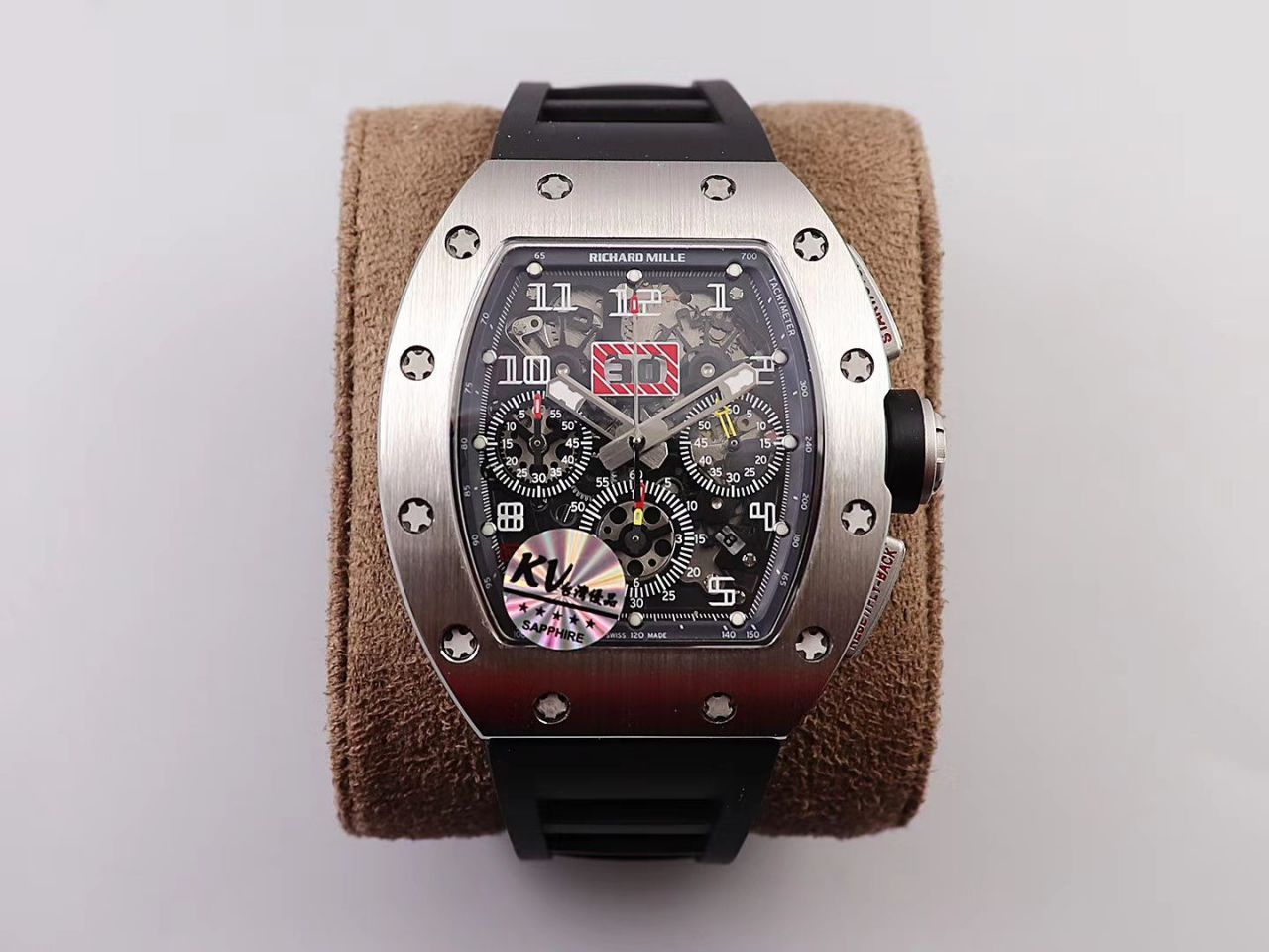 KV Factory 全新RICHARD MILLE复刻理查德米尔RM 11-03钛钢款 wrist watch  / KV01103H