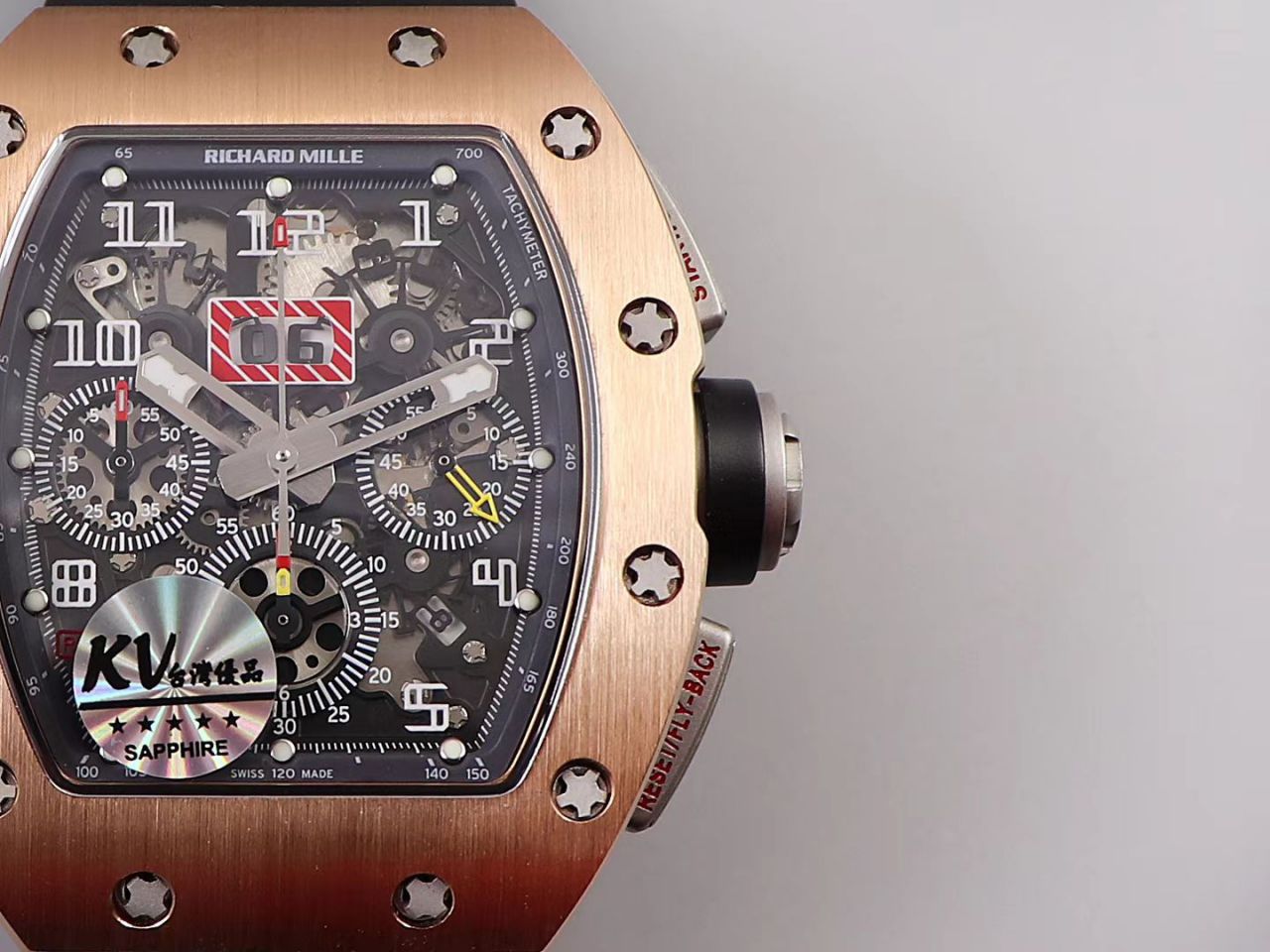 KV Factory 全新RICHARD MILLE复刻理查德米尔RM 11-03钛钢款 wrist watch  / KV01103H
