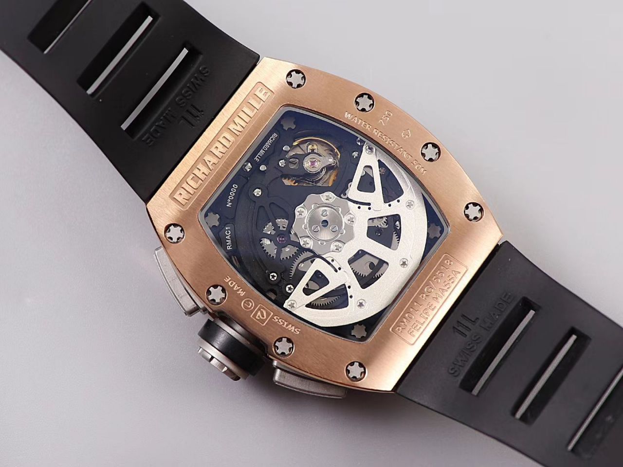 KV Factory 全新RICHARD MILLE复刻理查德米尔RM 11-03钛钢款 wrist watch  / KV01103H