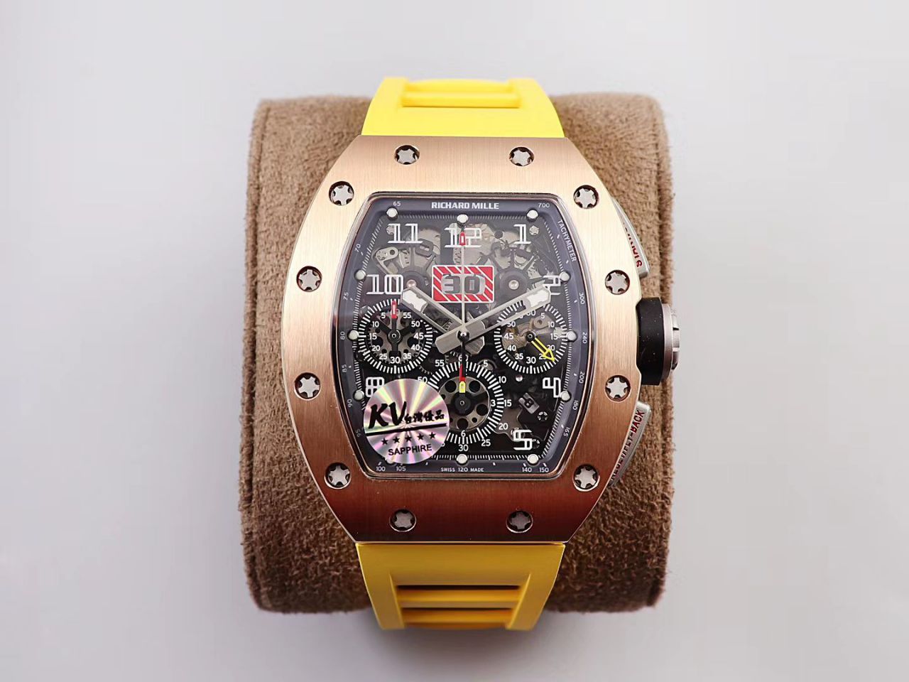 KV Factory 全新RICHARD MILLE复刻理查德米尔RM 11-03钛钢款 wrist watch  / KV01103H