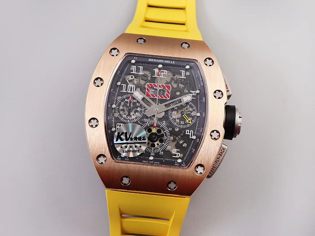 KV Factory 全新RICHARD MILLE复刻理查德米尔RM 11-03钛钢款 wrist watch  / KV01103H