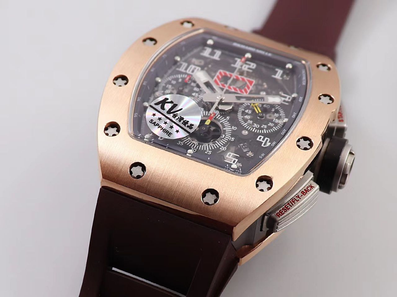 KV Factory 全新RICHARD MILLE复刻理查德米尔RM 11-03钛钢款 wrist watch  / KV01103H